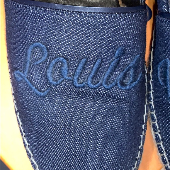 ❌SOLD❌on Ⓜ️ LV Denim Blue Espadrilles Flats - Picture 3 of 8